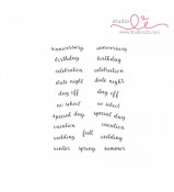 Studio L2E Hi-light it Banners SENTIMENTS stamp set